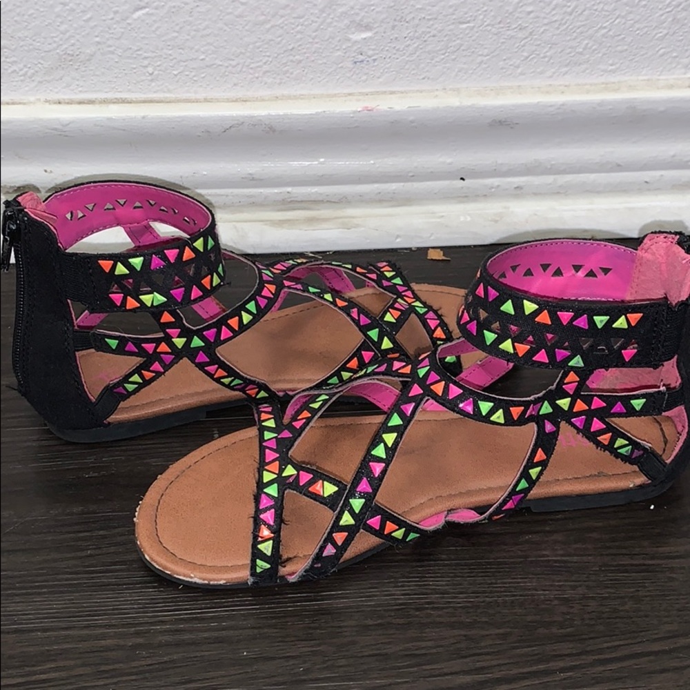 Girls Justice multi-colored Sandals